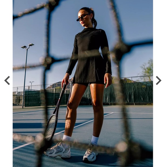 Bad Birdie Long Sleeve High Slit Tunic Crewneck Athletic Pullover Golf Tennis XS - Picture 7 of 14